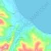 Buff Bay topographic map, elevation, terrain
