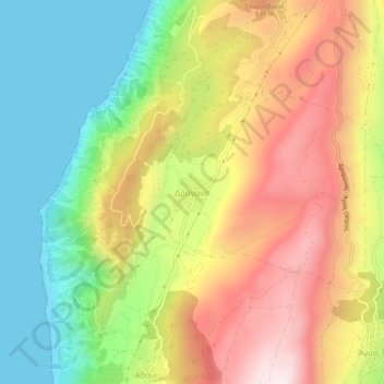 Dragano topographic map, elevation, terrain