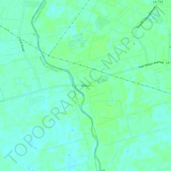 Milton topographic map, elevation, terrain