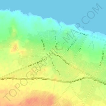 Sidi Barrani topographic map, elevation, terrain