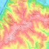 Pinhal Fanheiro topographic map, elevation, terrain