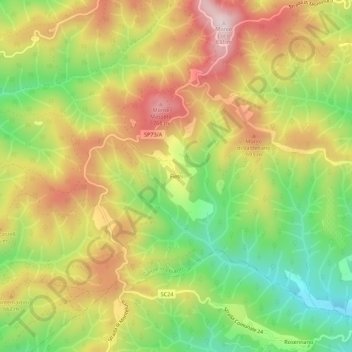 Fietri topographic map, elevation, terrain