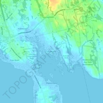 Knollmere topographic map, elevation, terrain