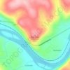 Blue Ridge Mountain topographic map, elevation, terrain