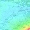 Sragen topographic map, elevation, terrain