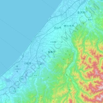 Nomi topographic map, elevation, terrain