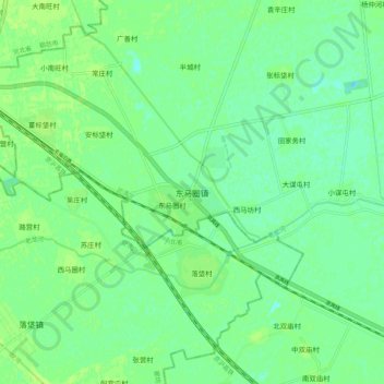 Dongmaquan topographic map, elevation, terrain