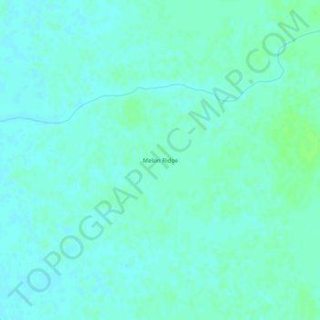 Melon Ridge topographic map, elevation, terrain
