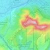 Burbank Peak topographic map, elevation, terrain