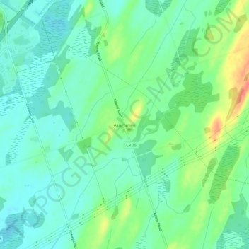 Assumption topographic map, elevation, terrain