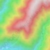 平谷山 topographic map, elevation, terrain