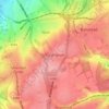 Burgh Heath topographic map, elevation, terrain