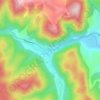 Ferăstrău-Oituz topographic map, elevation, terrain