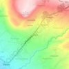 Gondang topographic map, elevation, terrain