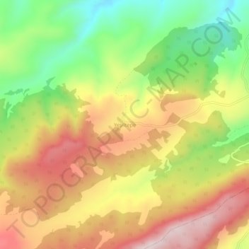 Yeşiltepe topographic map, elevation, terrain