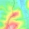 Krowiarki topographic map, elevation, terrain