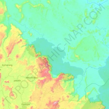 Cuyuni-Mazaruni Region topographic map, elevation, terrain