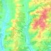 Le Maurin topographic map, elevation, terrain