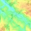 La Pouchaume topographic map, elevation, terrain