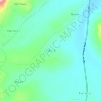 Rukiri Ii topographic map, elevation, terrain