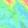 Digana topographic map, elevation, terrain
