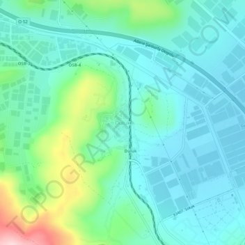 Dülük topographic map, elevation, terrain
