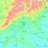 Rongxian topographic map, elevation, terrain