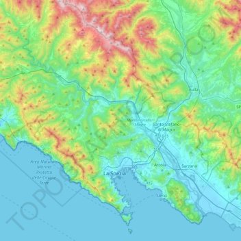 Follo topographic map, elevation, terrain