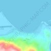 St Margaret's Bay topographic map, elevation, terrain