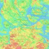Estocolmo topographic map, elevation, terrain