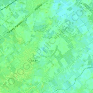 Roonsestraat topographic map, elevation, terrain