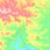 Gharisah topographic map, elevation, terrain