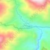 Poga topographic map, elevation, terrain