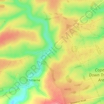 Middle Barn topographic map, elevation, terrain