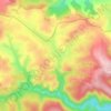 Păniceni topographic map, elevation, terrain