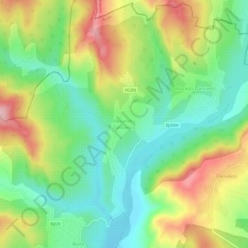 Alexandru Odobescu topographic map, elevation, terrain