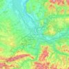 Bazel topographic map, elevation, terrain