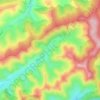 Chesler topographic map, elevation, terrain