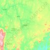 Koidu topographic map, elevation, terrain