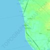 Valladolid topographic map, elevation, terrain