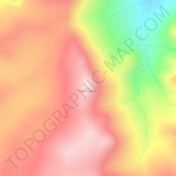 Sierra Colorada topographic map, elevation, terrain