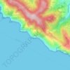Schiara topographic map, elevation, terrain