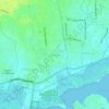 Sesetan topographic map, elevation, terrain