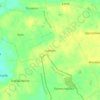 Łanięta topographic map, elevation, terrain