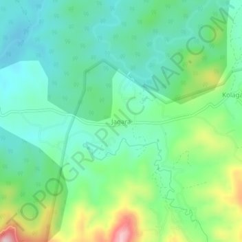 Jagara topographic map, elevation, terrain