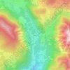 Arcésaz topographic map, elevation, terrain