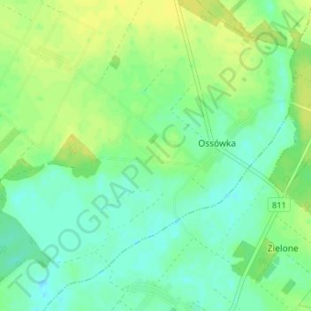 Góry topographic map, elevation, terrain