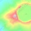 Mount Longonot topographic map, elevation, terrain