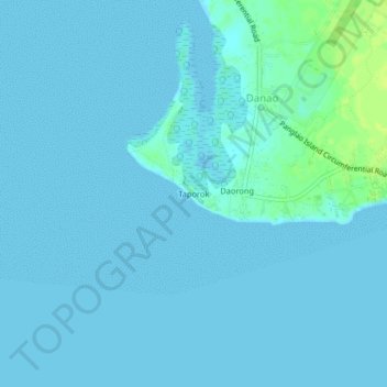 Taporok topographic map, elevation, terrain