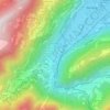 Martigny-Croix topographic map, elevation, terrain